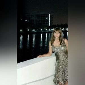 Dolce & Gabbana animal print silk dress